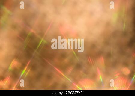 Sieben Spektralfarben Lichtreflex aus Silizium-Chip Stockfoto