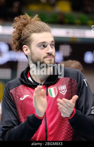 Modena, Italien. Jan 2020. kamil rychlicki (11) (lube civitanova) während der italienischen Volleyball SuperLega Serie A Saison 2019/20, Volleyball Italienische Serie A Männer Superleague Meisterschaft in modena, Italien, Januar 01 2020 Quelle: Independent Photo Agency/Alamy Live News Stockfoto