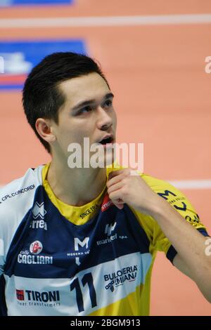 Modena, Italien. Januar 2020. micah christenson (11) (leo shoes modena) während der italienischen Volleyball SuperLega Serie A Saison 2019/20, Volleyball italienische Serie A Männer Superleague Championship in modena, Italien, Januar 01 2020 Quelle: Independent Photo Agency/Alamy Live News Stockfoto