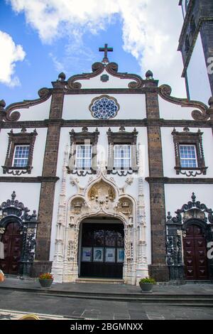 Stadtlandschaft in Ponta Delgada, Hauptstadt der Azoren auf der Insel São Miguel, der größten Insel des Azoren-Archipels, portugal-Insel, europa Stockfoto
