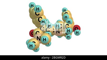 Loperamid ist ein Medikament, das verwendet wird, um die Häufigkeit von Durchfall zu verringern. Es wird oft für diesen Zweck bei Gastroenteritis verwendet. 3d-Darstellung Stockfoto