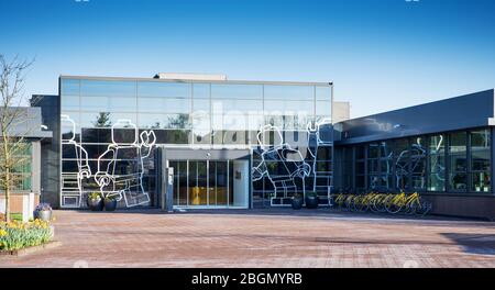 Billund, Dänemark - 25. April 2014: LEGO Fabrik, wo ist berühmte Spielzeug und Konstrukteure Lego hergestellt werden Stockfoto