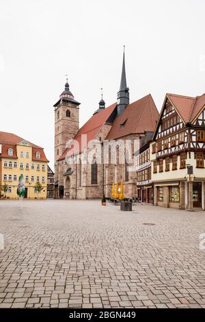 Stadtkirche St. Georg am Altmarkt in Schmalkalden Stockfoto