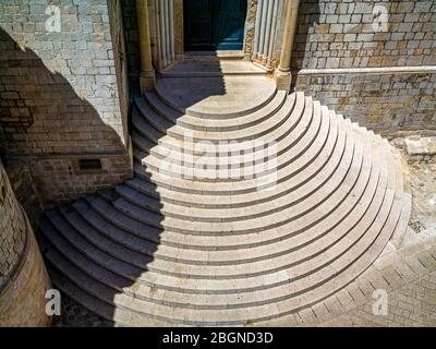 Treppe zum Dominikanerkloster Dubrovnik Kroatien Stockfoto