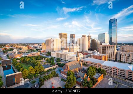 Oklahoma City, Oklahoma, USA Downtown Skyline am Nachmittag. Stockfoto