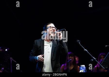 mike patton während Mike Patton - Mondo Cane, Piazza Duomo, prato (po), Italien, 31. August 2019 Stockfoto