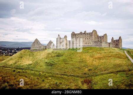 Ruthven Barracks von Ruthven in Badenoch, Schottland in Europa Großbritannien. Erbaut 1719. Stockfoto