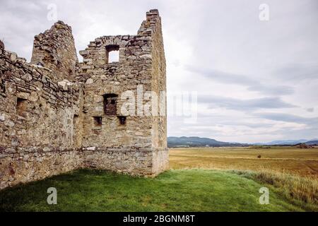 Ruthven Barracks von Ruthven in Badenoch, Schottland in Europa Großbritannien. Erbaut 1719. Stockfoto