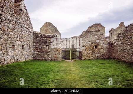Ruthven Barracks von Ruthven in Badenoch, Schottland in Europa Großbritannien. Erbaut 1719. Stockfoto