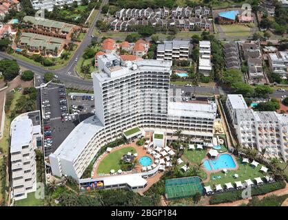 Luftaufnahme von Umhlanga Rocks und Leuchtturm Stockfoto