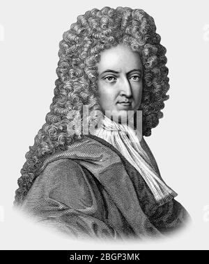 Daniel Defoe 1660-1731 Englischer Schriftsteller Journalist Pamphleteer Stockfoto