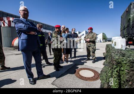 22. April 2020, Neubiberg bei München, Bayern, Deutschland: JOACHIM HERRMANN, Innenminister Bayerns. Stockfoto