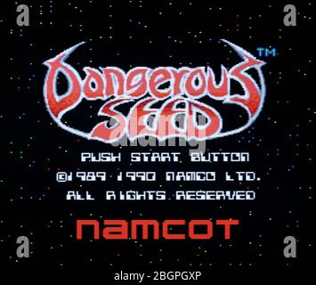 Dangerous Seed - Sega Genesis Mega Drive - nur zur redaktionellen Verwendung Stockfoto