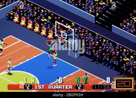 David Robinson's Supreme Court - Sega Genesis Mega Drive - nur redaktionelle Verwendung Stockfoto