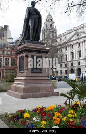 Earl of Derby Statue in Parliament Square, London SW1 von Matthew Noble Stockfoto