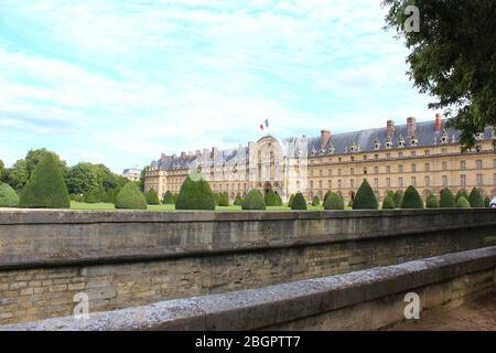 Palace des Invalides in Paris, Frankreich. Berühmtes Wahrzeichen. Stockfoto