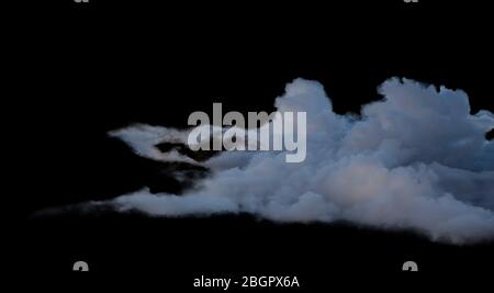 Luftaufnahme der dunklen dramatischen Wolkenlandschaft Stockfoto