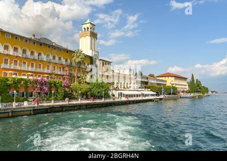 GARDONE RIVIERA, ITALIEN - September 2018: Das Grand Hotel Gardone in Gardone Riviera am Gardasee. Stockfoto