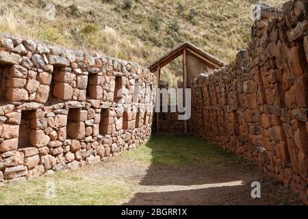 Archäologische Stätte in Pisac, Peru Stockfoto