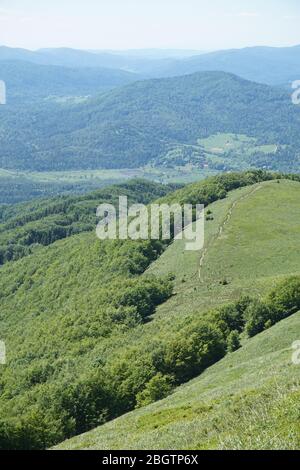 Bieszczady Gebirge in Polen Stockfoto