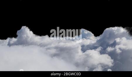 Luftaufnahme der weißen Wolkenlandschaft Stockfoto