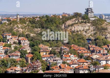 Tolle Aussicht und Sehenswürdigkeiten von Plovdiv, Bulgarien Stockfoto