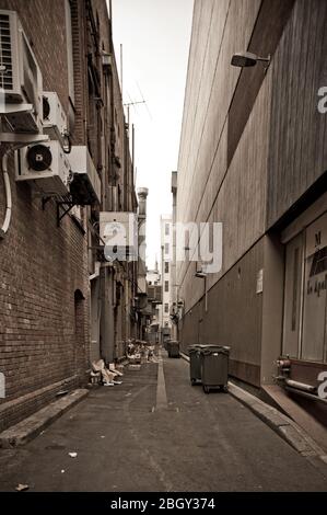 Schmale Gasse in Chinatown, Melbourne, Australien Stockfoto