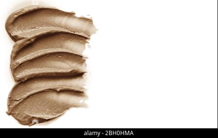 Kosmetische Textur für Gesicht und Körper. Spa selektiven Fokus. Natur. Stockfoto