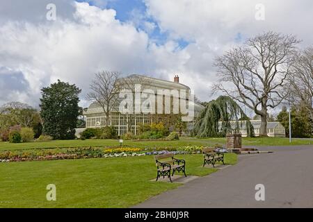 Gewächshaus in Dublin botanischen Gärten im Frühling Stockfoto