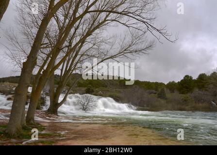 Naturpark Lagunas de Ruidera, Provinzen Albacete und Ciudad Real. Spanien Stockfoto