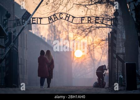 Oswiecim, Polen. Januar 2020. Auschwitz-Birkenau Quelle: Kay Nietfeld/dpa/Alamy Live News Stockfoto