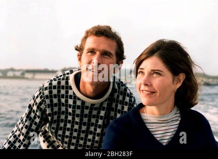 Kennebunkport, Maine USA: George W. und Laura Bush, ca. Ende 1970s. © George Bush Presidential Library Stockfoto