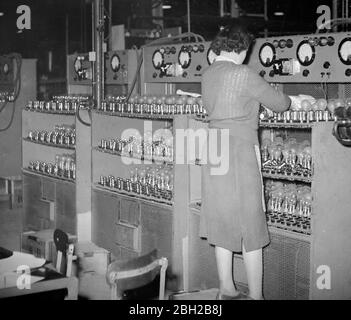 Ernest Turner Electrical Instruments Factory, High Wycombe im Jahr 1951 Stockfoto