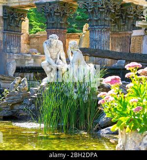 Besuch von Schloss Schönbrunn in Wien Stockfoto