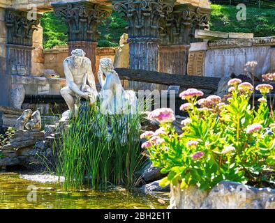 Besuch von Schloss Schönbrunn in Wien Stockfoto