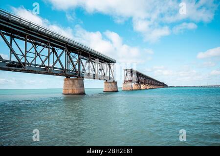 Bahia Honda Rail Bridge, Florida Keys, USA Stockfoto