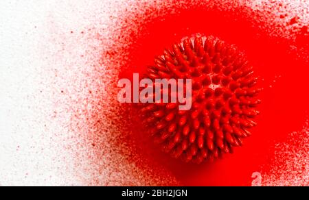 Corona Virus Covid-19-Modell. Lungeninfektion. Epidemic Concept Stockfoto