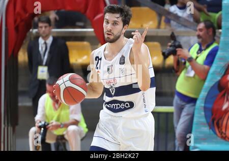 1. Januar 2020, Bologna, Italien: Bologna, Italien, , 01. Januar 2020, Matteo Fantinelli (Fortitudo Pompea Bologna) während - - Quelle: LM/Michele Nucci (Quelle: © Michele Nucci/LPS via ZUMA Wire) Stockfoto