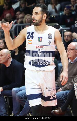 1. Januar 2020, Bologna, Italien: Bologna, Italien, , 01. Januar 2020, Rok Stipcevic (Fortitudo Pompea Bologna) während - - Quelle: LM/Michele Nucci (Quelle: © Michele Nucci/LPS via ZUMA Wire) Stockfoto