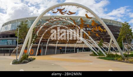 Der Arbour Walkway im Optus Stadium Burswood Perth Western Australia. Stockfoto