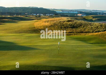 *STOCK IMAGES FOR EDITORIAL ONLY* aufgenommen im Juli 2018 Turnberry, Schottland, UK. 21. April 2020. Im Bild: Trump Turnberry Golf Resort seit 2014 im Besitz der Trump Organisation, die in der kleinen Stadt Turnberry, Ayrshire, an der Westküste Schottlands liegt. Seit Donald J. Trump US-Präsident wurde, hat er das Eigentum an seinem Sohn Eric Trump weitergegeben. Stockfoto