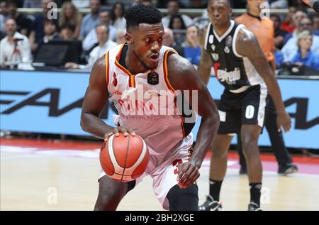 Bologna, Italien. Januar 2020. Bologna, Italien, 01. Januar 2020, Michael Moore (Virtus Roma) während - - Credit: LM/Michele Nucci Credit: Michele Nucci/LPS/ZUMA Wire/Alamy Live News Stockfoto