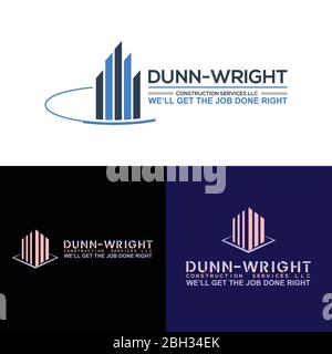 Immobilien-Logo Moderne Vektor-Symbol Luxus Stock Vektor