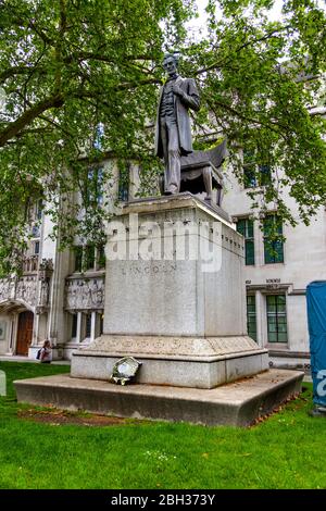 Abraham Lincoln Statue London England Vereinigtes Königreich Hauptstadt Themse UK Europa EU Stockfoto