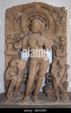 Gwalior, Madhya Pradesh/Indien - 15. März 2020 : Unbekannte Skulptur Stockfoto