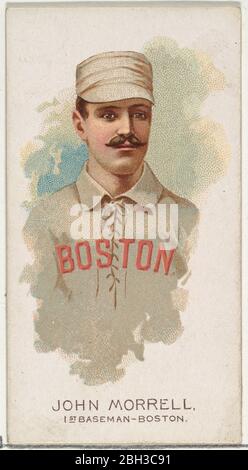 John Morrell, Baseball-Spieler, 1. Baseman, Boston, von World's Champions, Serie 2 (N29) für Allen & Amp; Ginter Cigarettes, 1888. Stockfoto