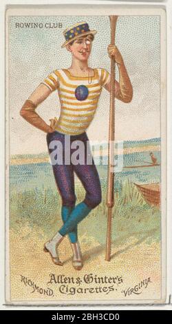 Rudern Club, aus der World's Dudes Serie (N31) für Allen & amp; Ginter Zigaretten, 1888. Stockfoto
