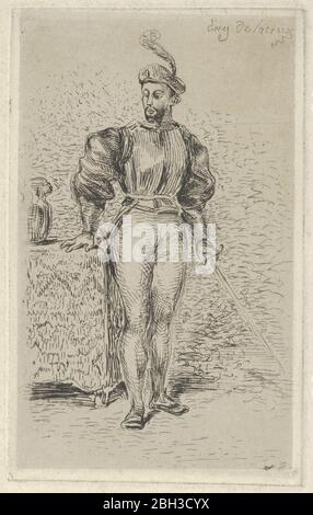 Man at Arms, 1833. Stockfoto