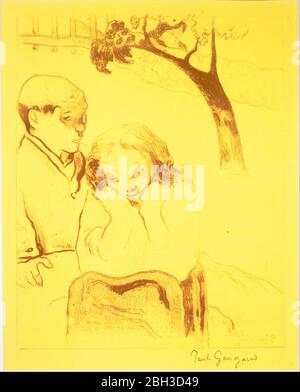 Menschliches Elend, aus der Volpini Suite: Dessins lithographiques, 1889. Stockfoto