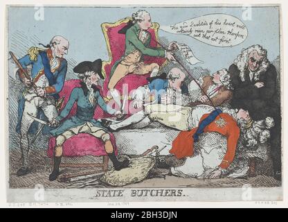 State Butchers, 28. Januar 1789. Stockfoto